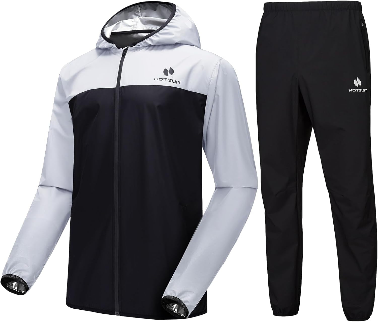 Men's sauna suit for gym, training and exercise, sauna jacket plus pants