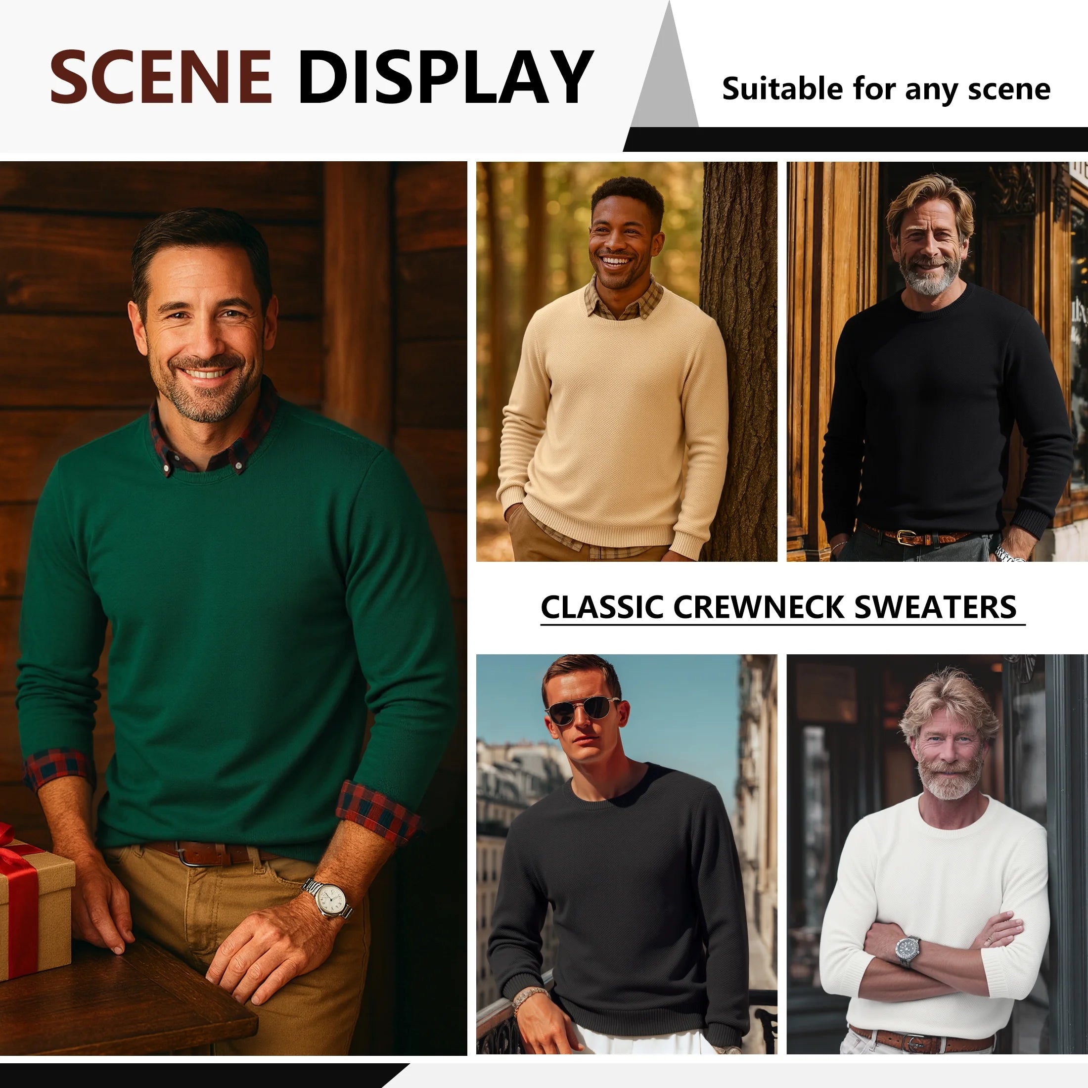 suéter para hombre suave y ligero 